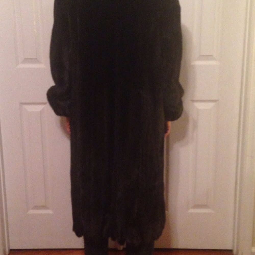 Black mink coat